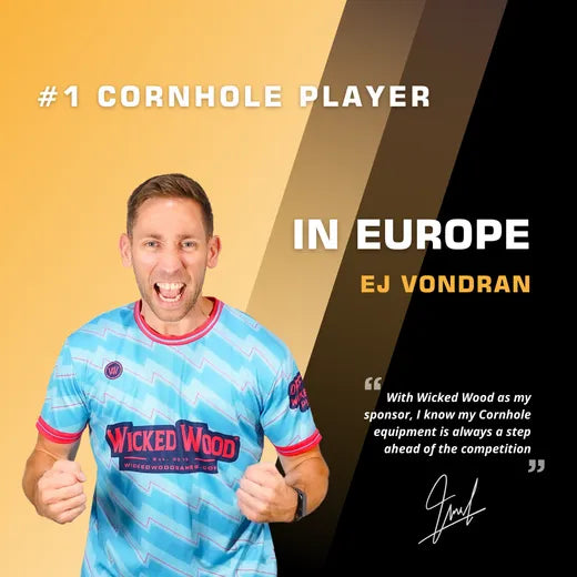 Cornhole Beach Set - 90x60cm - Red Zone - Incl 2x4 Cornhole Zakjes en Draagtas Recreatieve Sets Wicked Wood Games