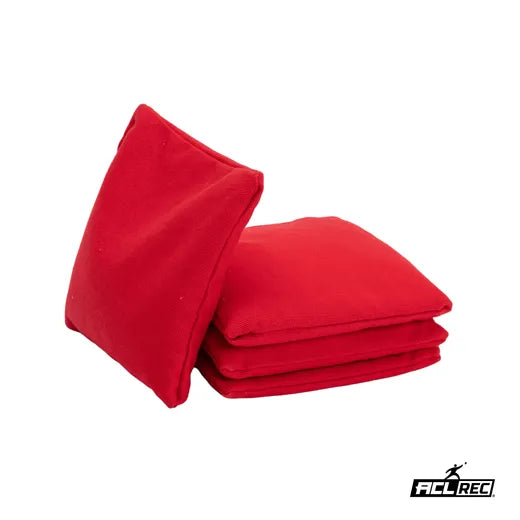 1x4 Cornhole Bags - ACL REC - remplissage granulé Cornhole Bags Wicked Wood Games Rouge