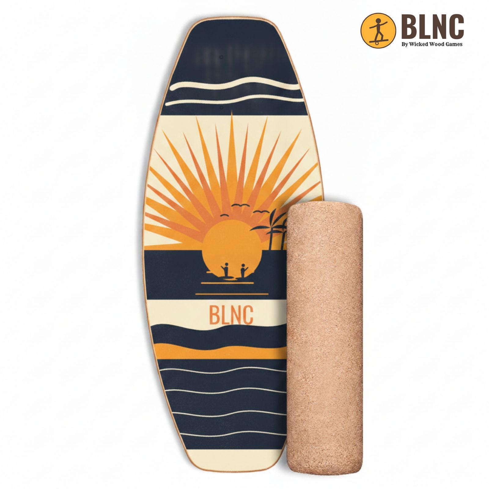 BLNC Trick Balance Board - Go Fishing - Board Met Roller