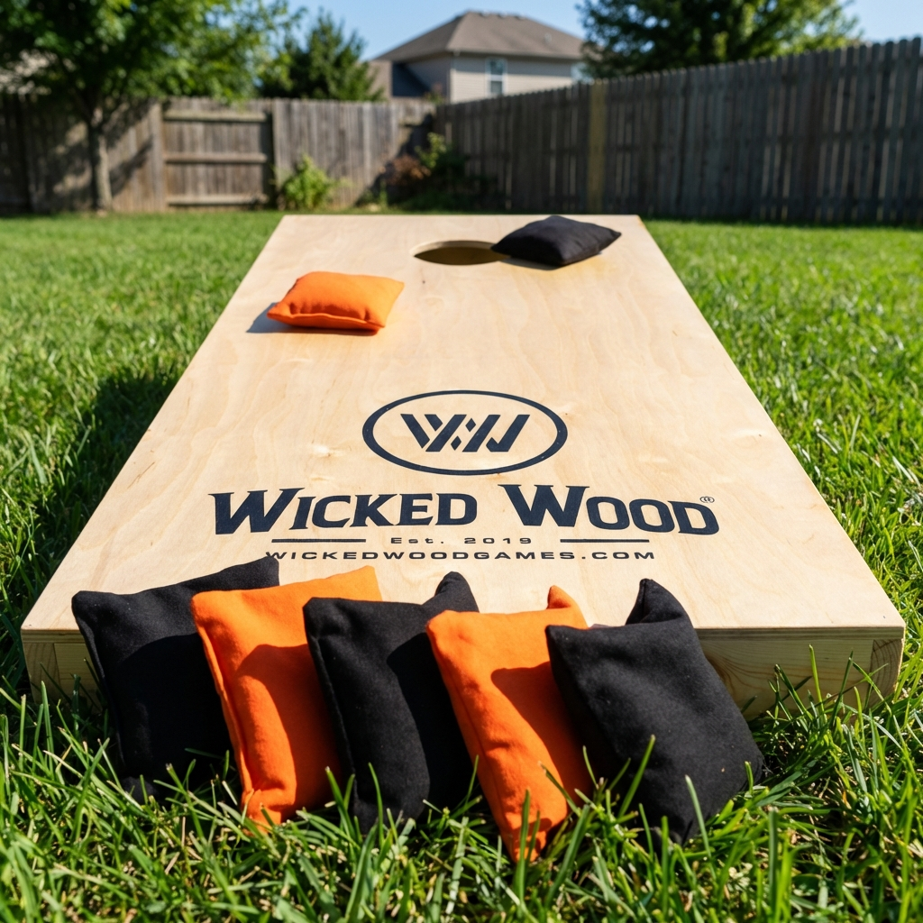 Cornhole Starting Kit - 120x60 - 1x Board / 2x4 Bags Cornhole sets Wicked Wood Games