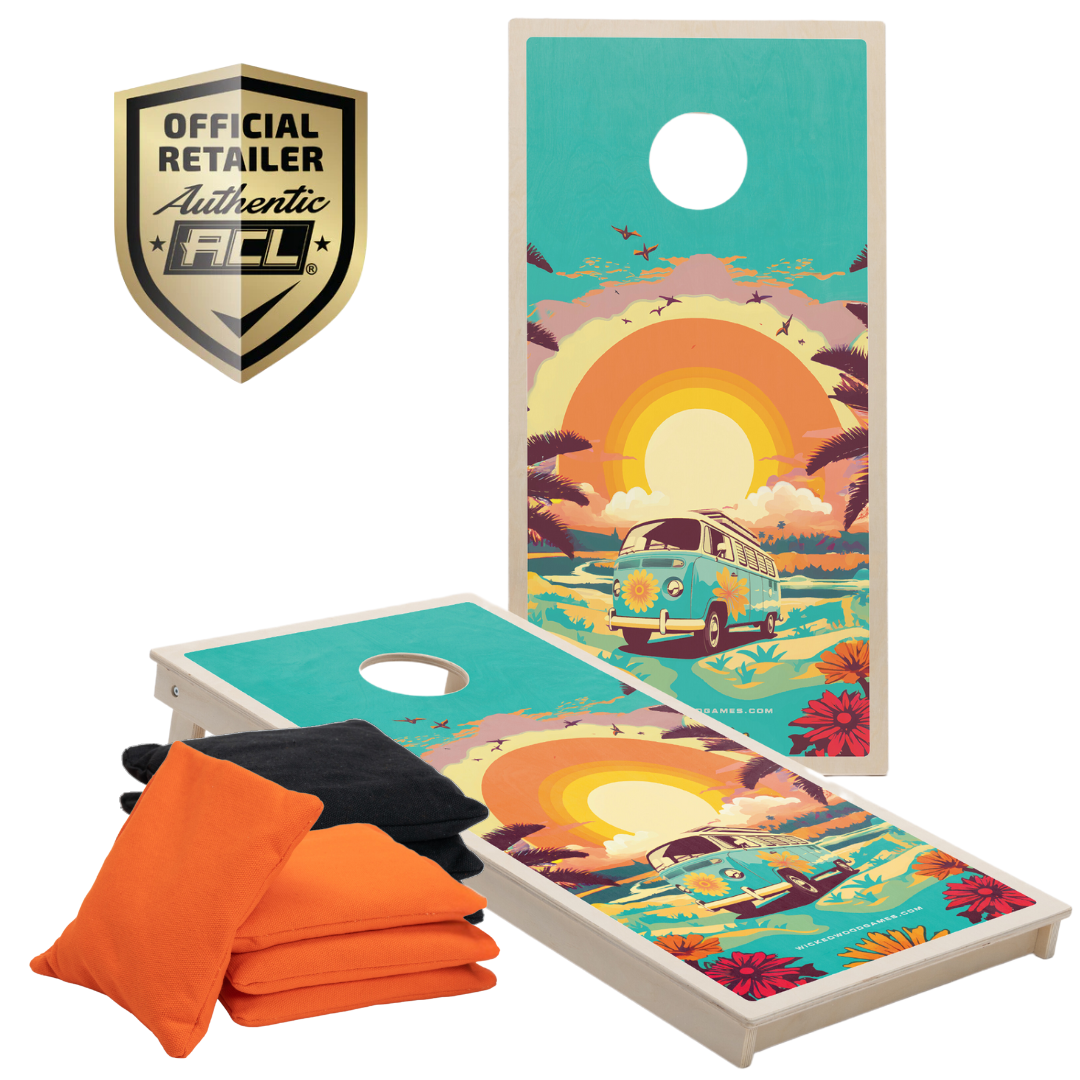 HIPPY - Cornhole Set - 2 board / 2x4 zakjes Cornhole sets Wicked Wood Games