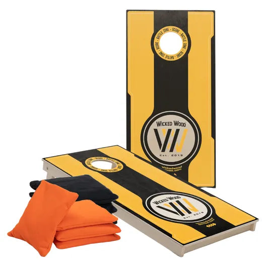 BATTLE ZONE - Cornhole Set - 2 Boards - Goedgekeurd door de American Cornhole League (ACL REC) Cornhole sets Wicked Wood Games