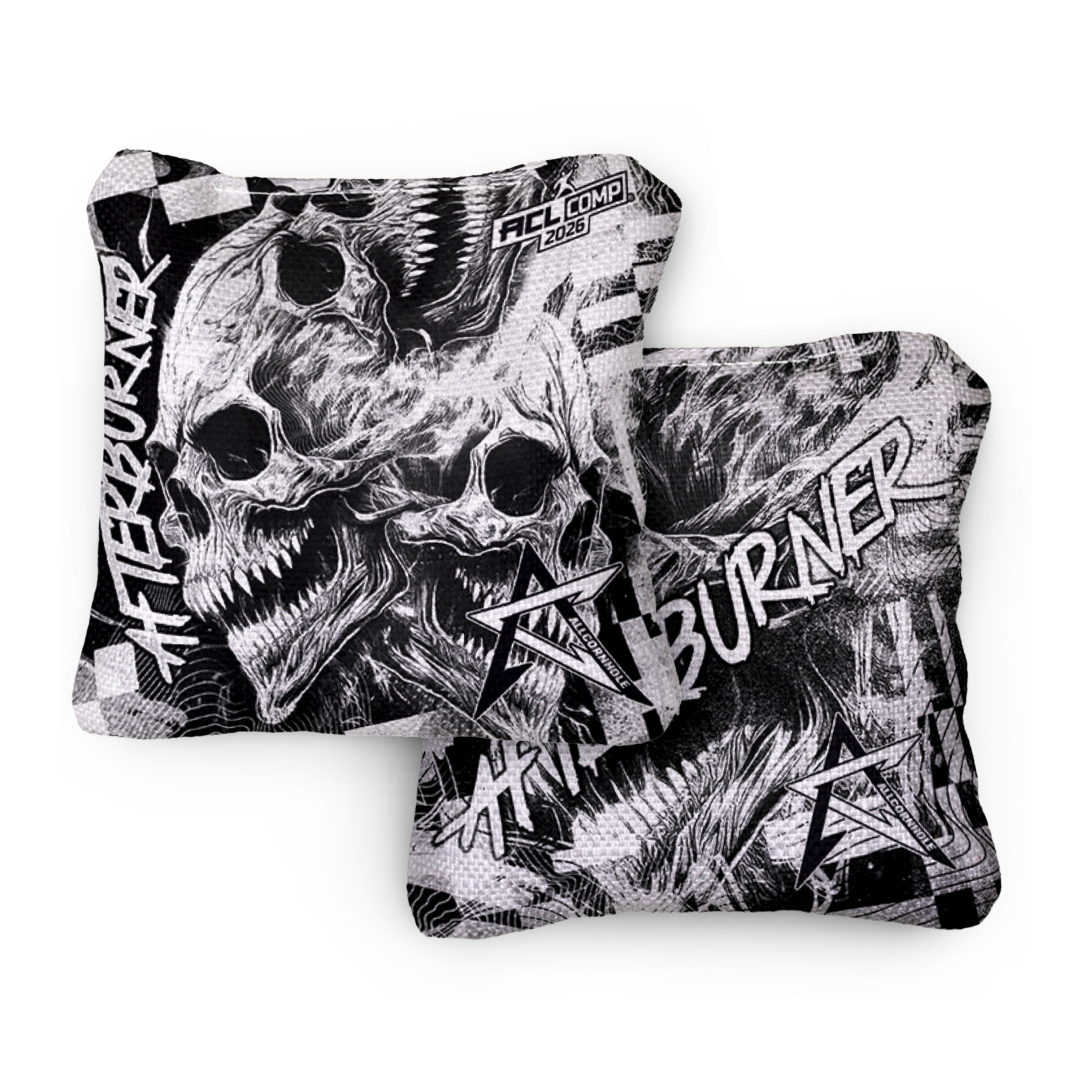 ALLCORNHOLE - AFTERBURNER 2026 - ACL COMP - 1x4 Cornhole Bags Cornhole Bags AllCornhole Grey