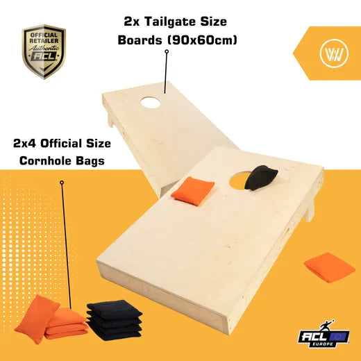 Set de cornhole - 90x60 - brut (non peint) - Wicked Wood Games Sets de cornhole Wicked Wood Games