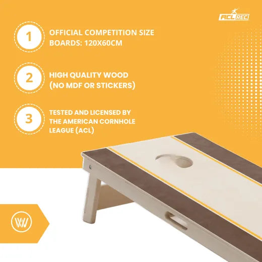 RAILS - Cornhole Set - 2 board / 2x4 zakjes Cornhole sets Wicked Wood Games