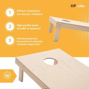 Cornhole Set - 120x60 - Wicked Wood Design Cornhole sets Wicked Wood Games