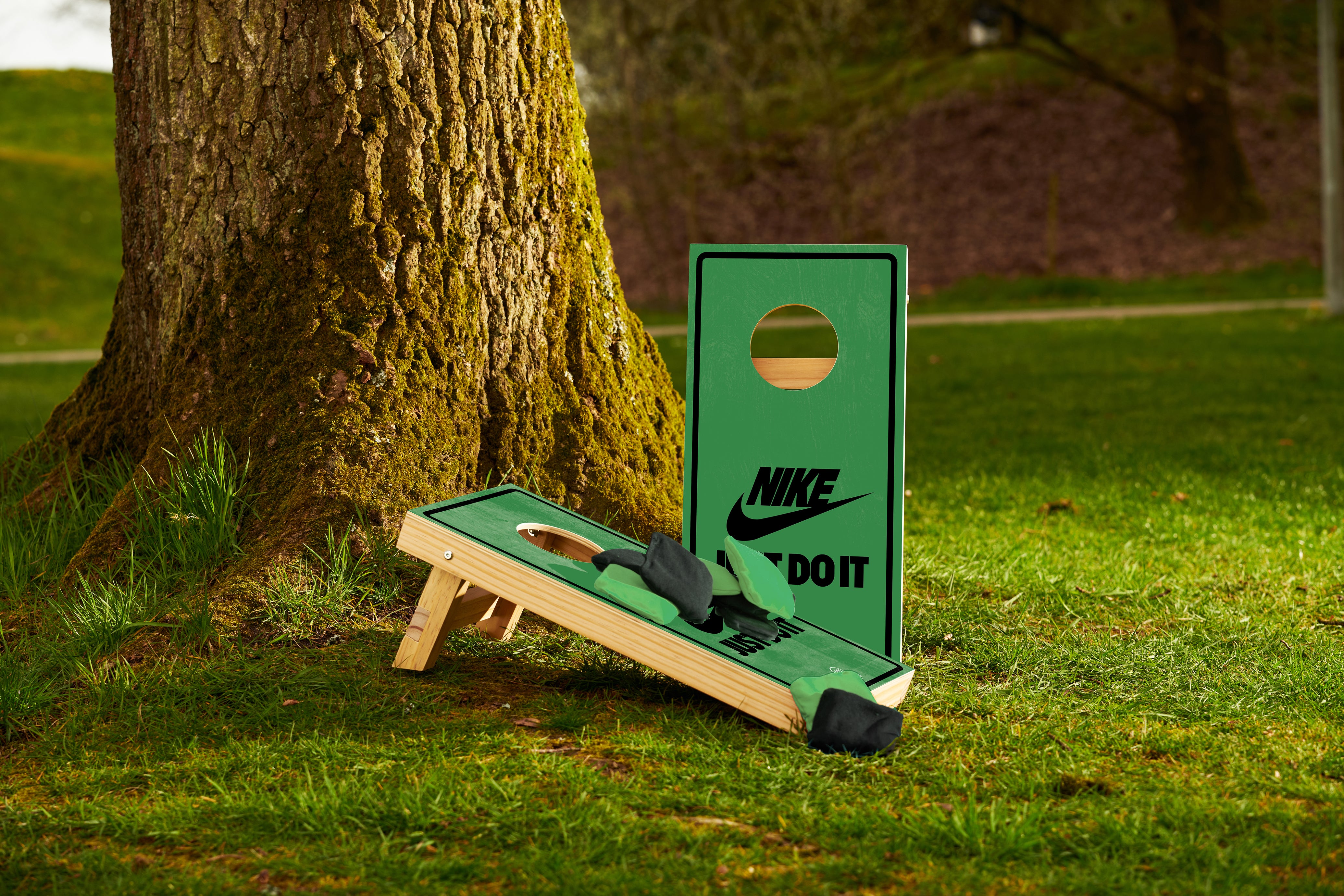 Set de cornhole avec design personnalisé - Mini - Single Board Sets de cornhole Wicked Wood Games