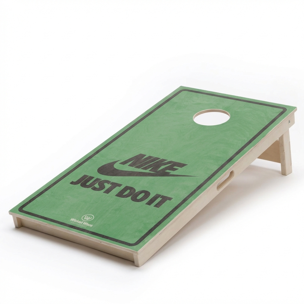 Set de cornhole avec design personnalisé - planche unique Sets de cornhole Wicked Wood Games